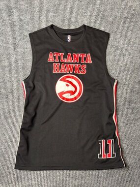 NBA Atlanta Hawks Black & Red Kids Sleeveless Jersey